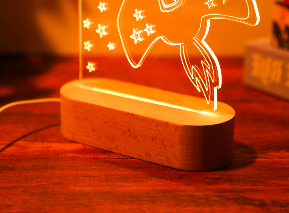 Personalisierte LED-Nachtlampe